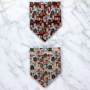 DOG Bandana - Puppy Presents (Reversible) - Size L Large